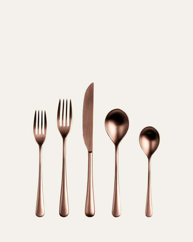 Neve Ice Bronze 5-Piece Flatware Place Setting